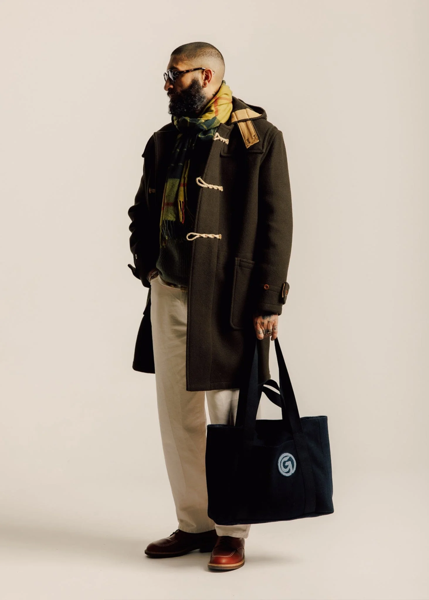 Unisex Renewed Tote Bag Navy - Image 2