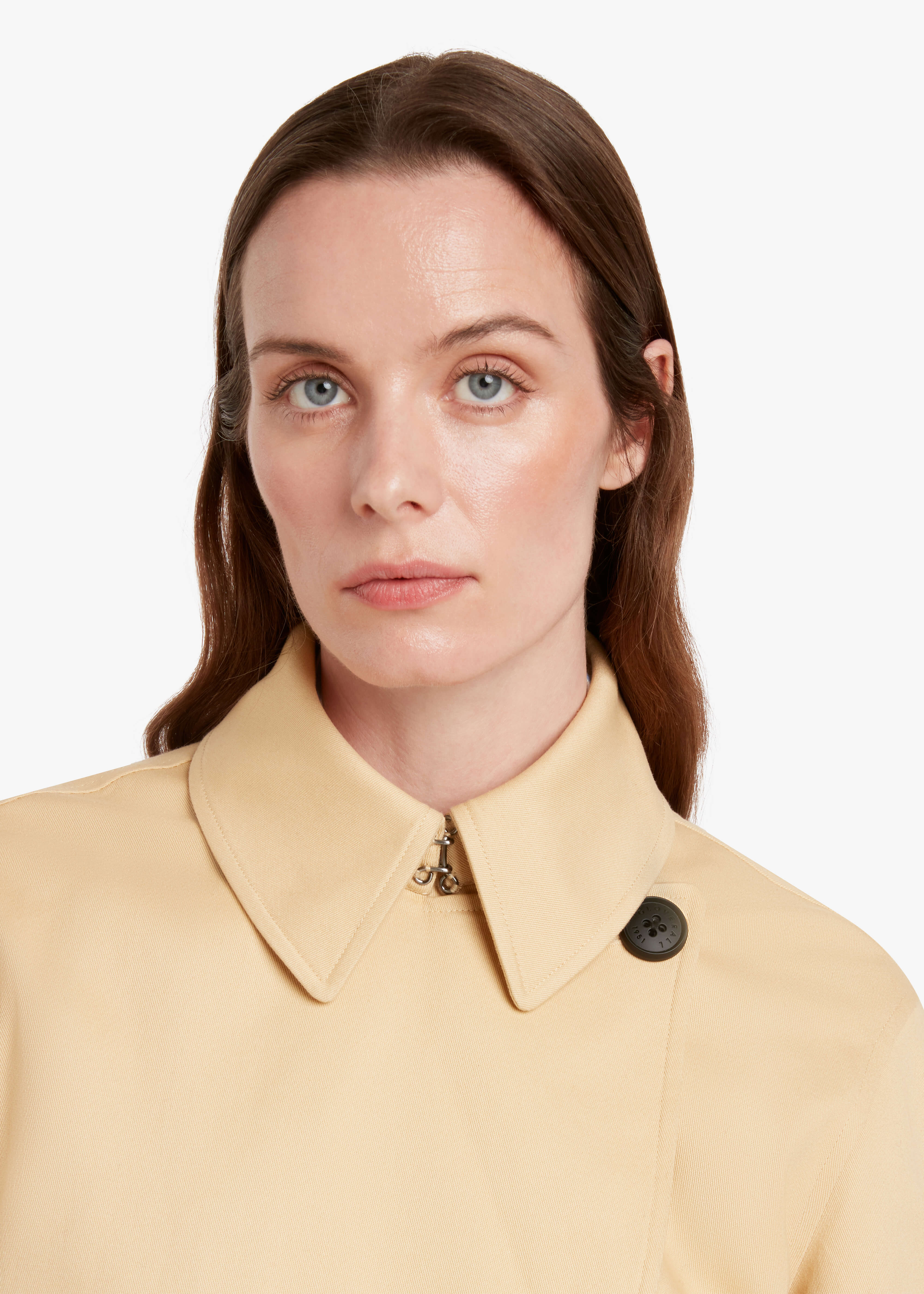 Women's Bacall Cropped Trench Coat Camel - Image 4