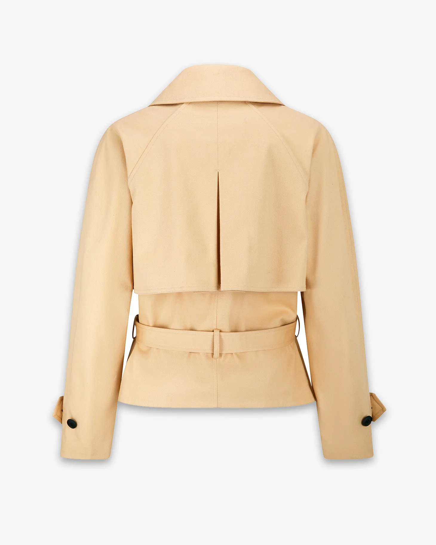 Women's Bacall Cropped Trench Coat Camel - Image 6