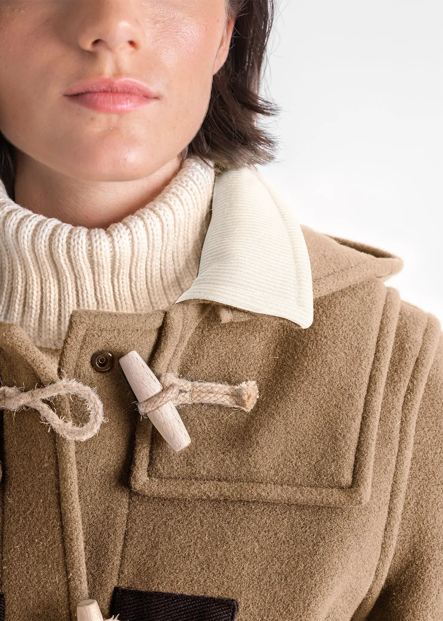 Women's Collared Alison Duffle Coat Camel - Image 5