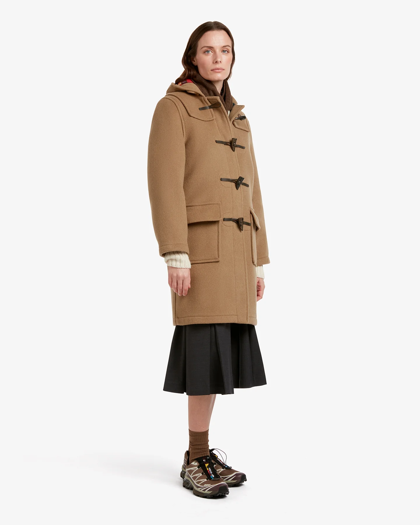 Women's Freda Duffle Coat Camel Buchanan - Image 3