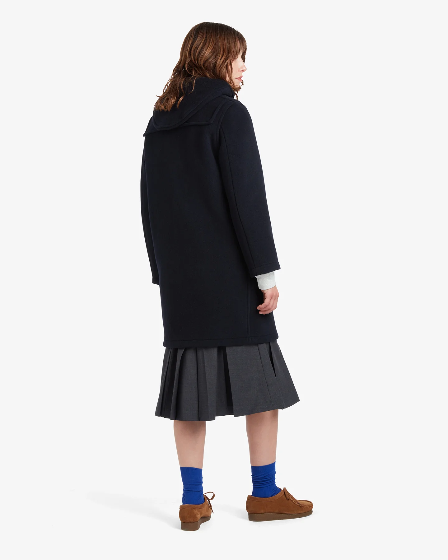 Women's Freda Duffle Coat Navy Black Watch - Image 4