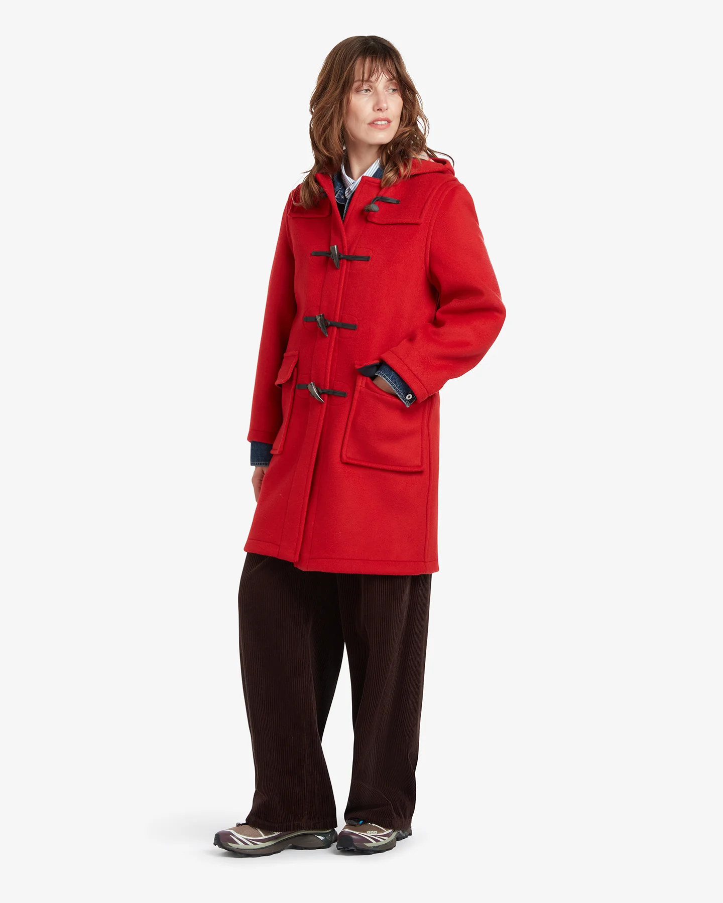 Women's Freda Duffle Coat Red Thomson - Image 3