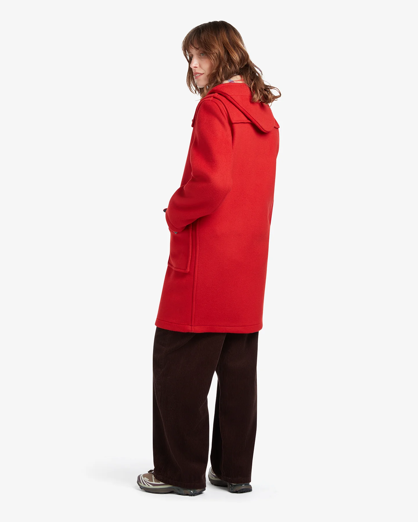 Women's Freda Duffle Coat Red Thomson - Image 4