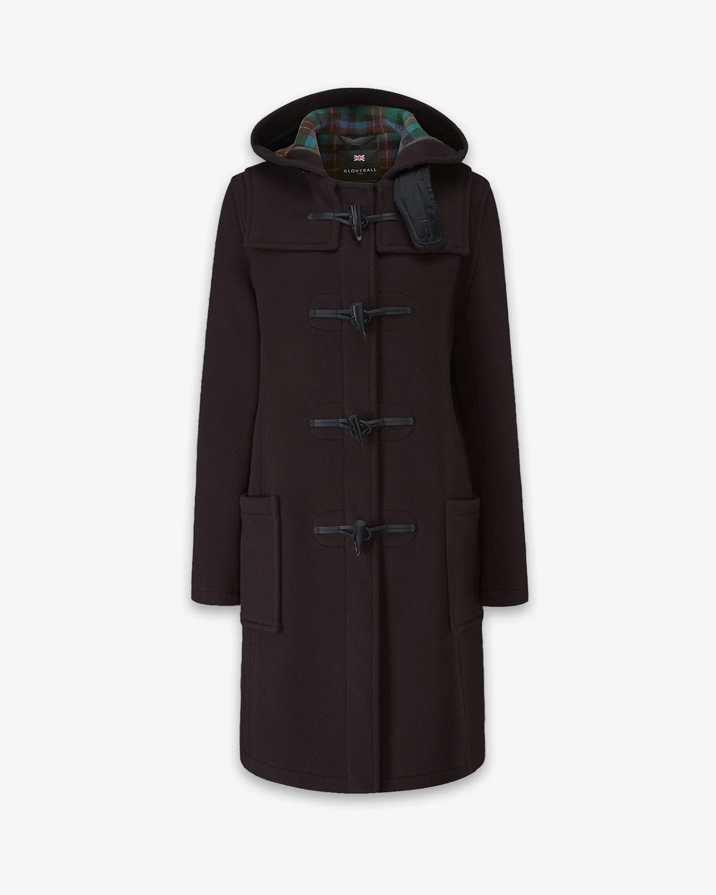 Women's Freda Long Slim Fit Duffle Coat Brown MacDuff Hunting - Image 5