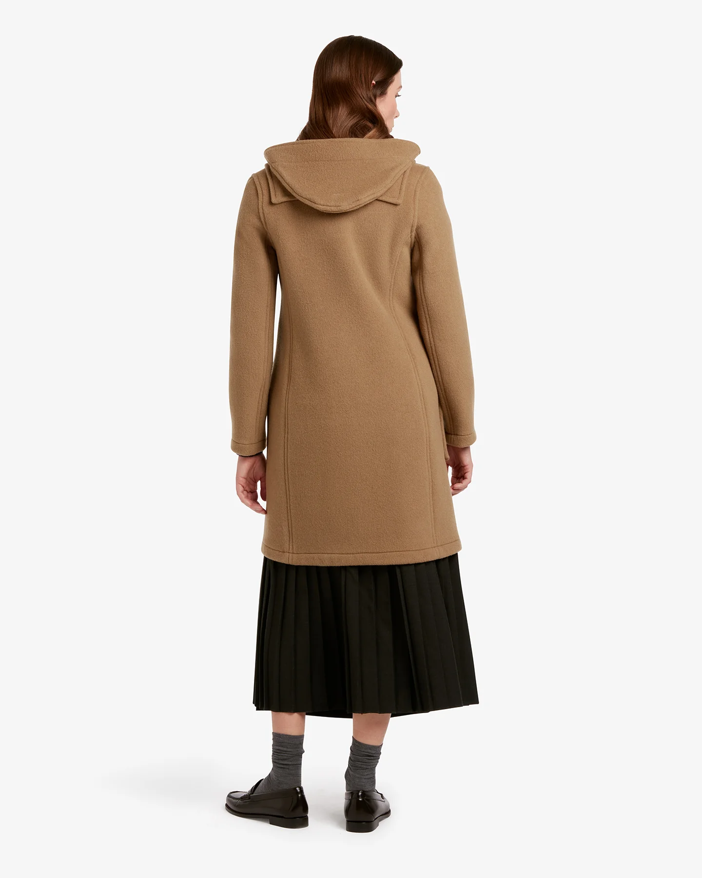 Women's Freda Long Slim Fit Duffle Coat Camel Buchanan - Image 4