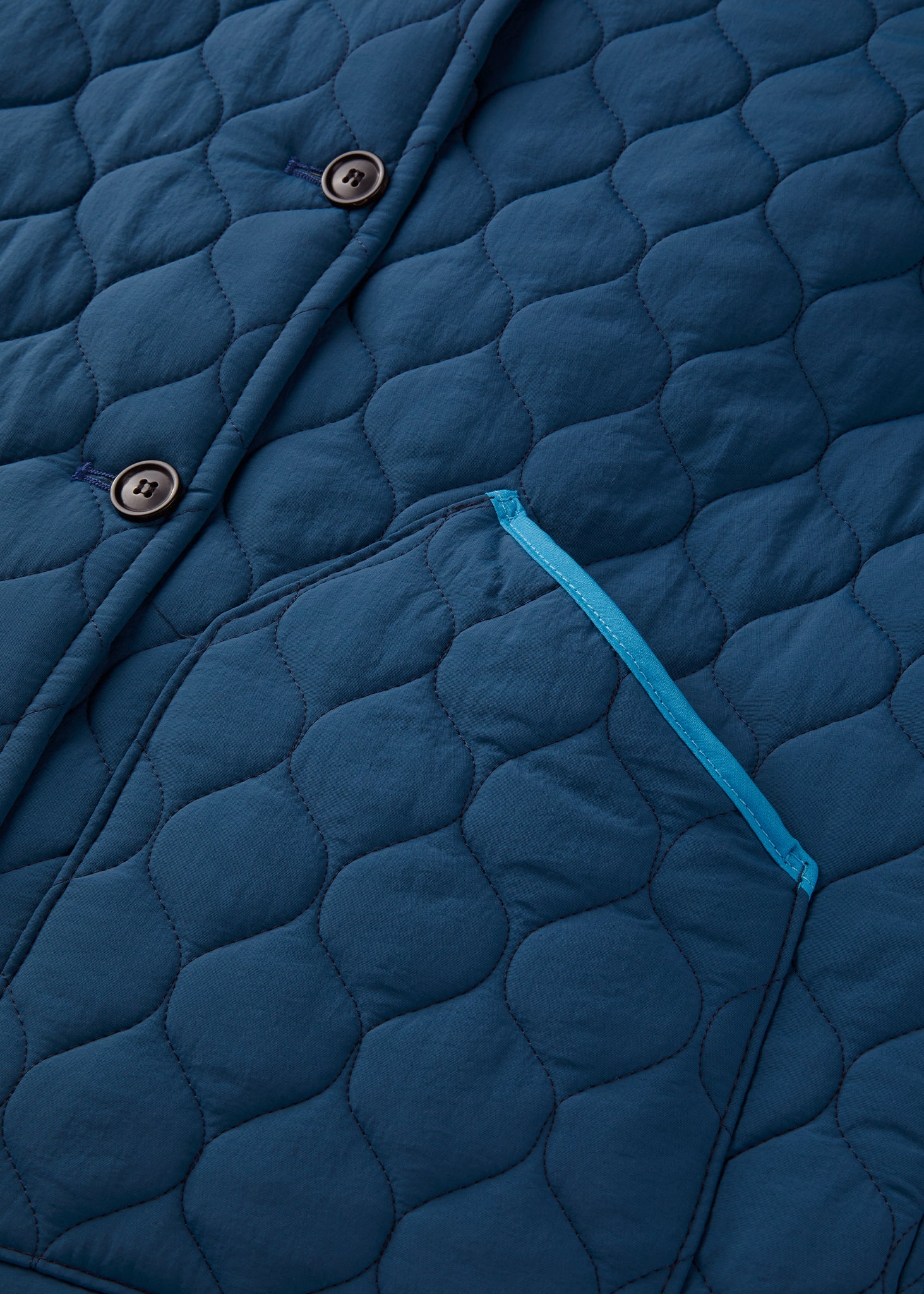 Women's Miller Quilted Jacket Petrol Blue - Image 3