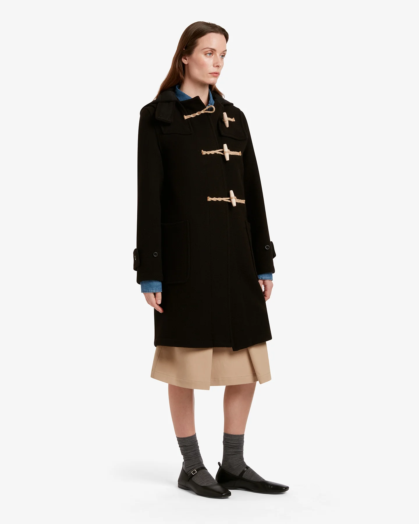 Women's Original Monty Duffle Coat Black - Image 3