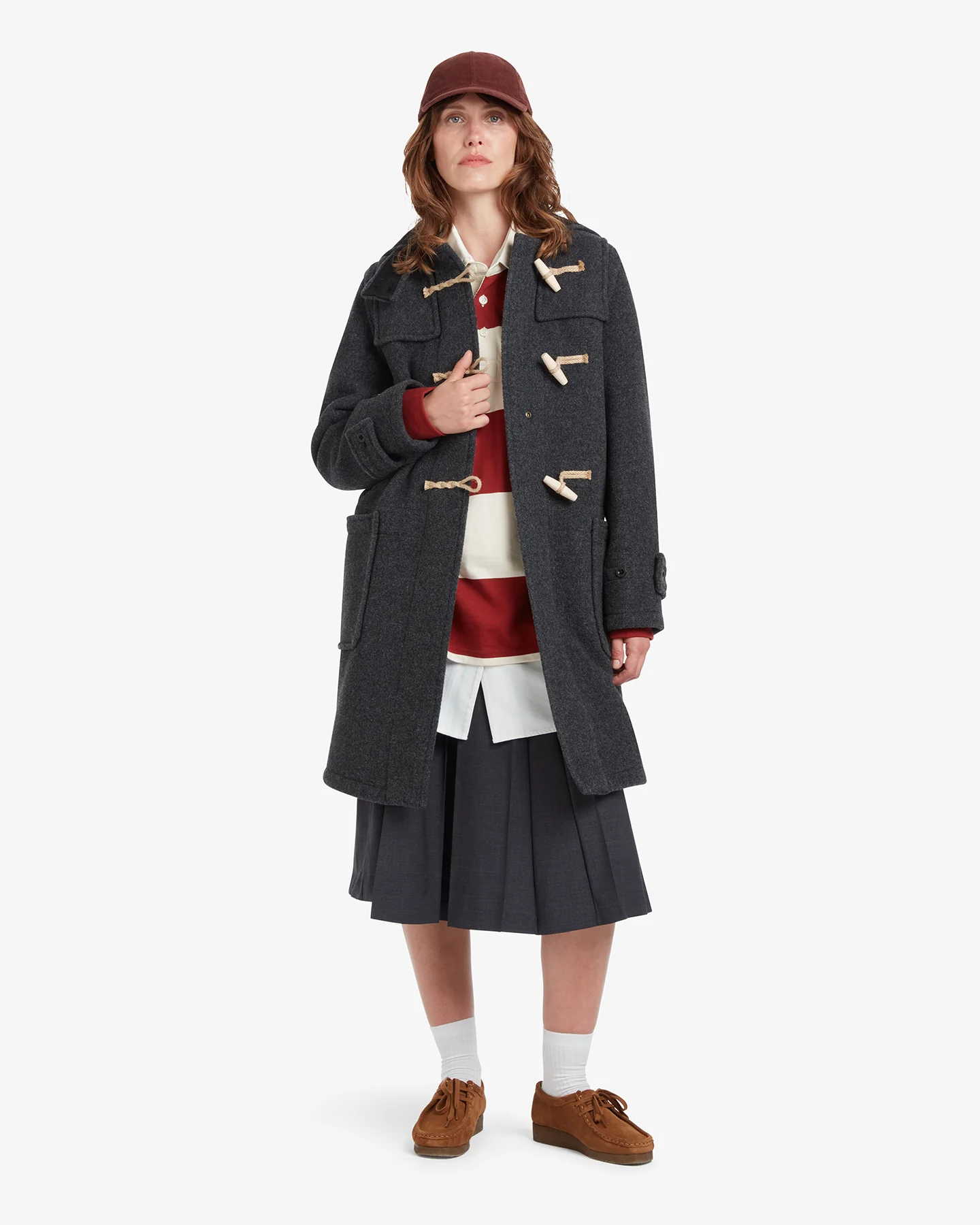 Women's Original Monty Duffle Coat Charcoal - Image 2