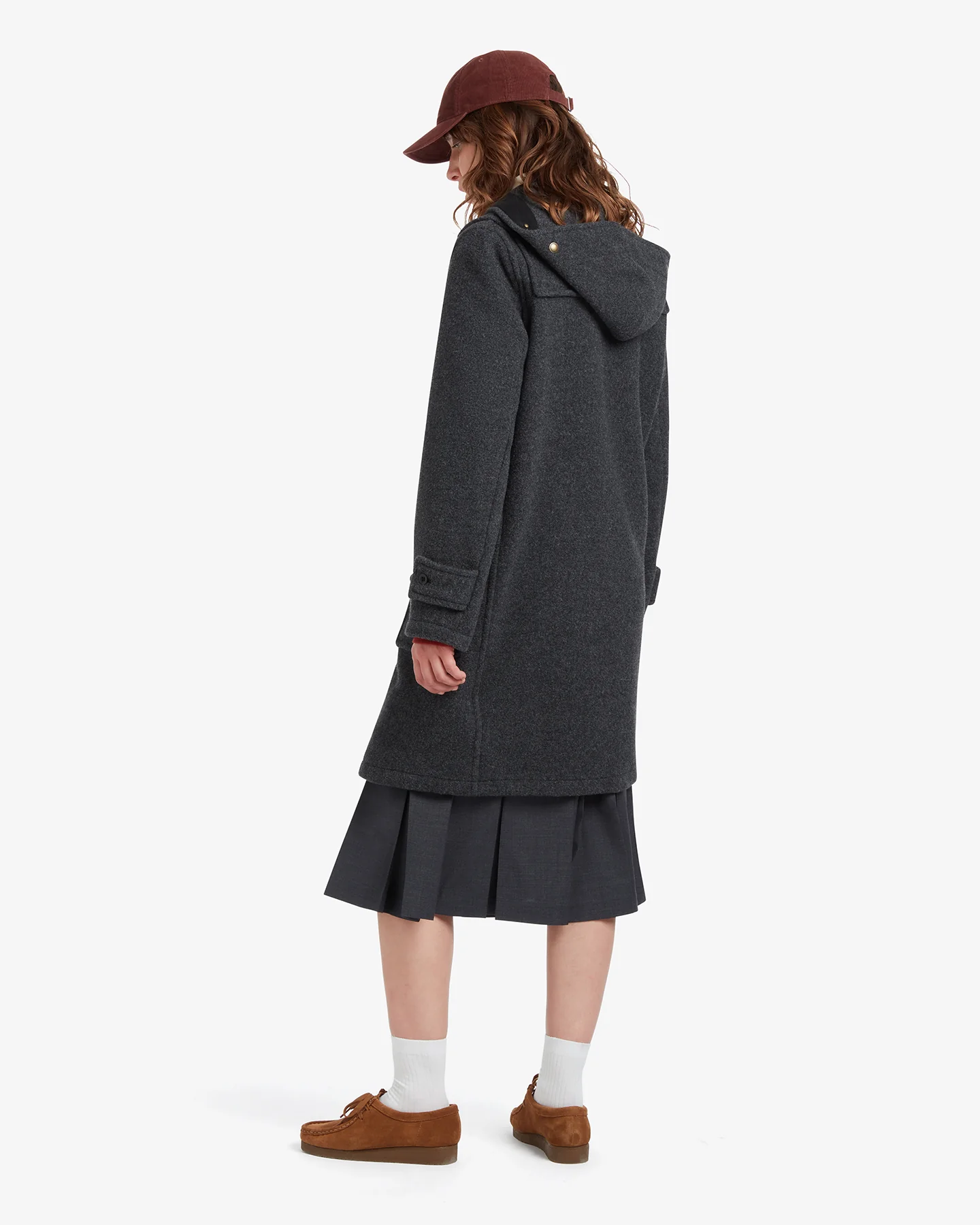 Women's Original Monty Duffle Coat Charcoal - Image 4