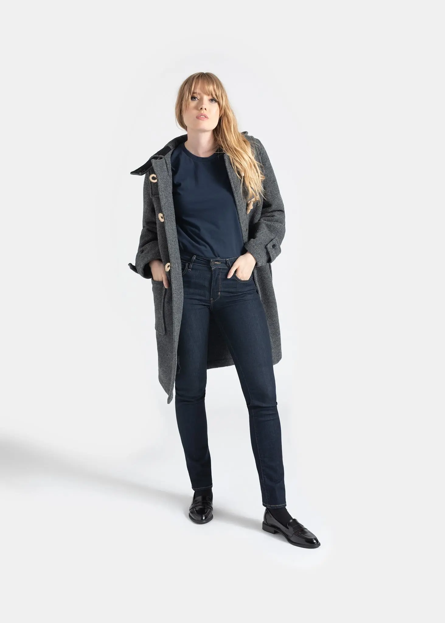 Women's Original Monty Duffle Coat Grey - Image 3