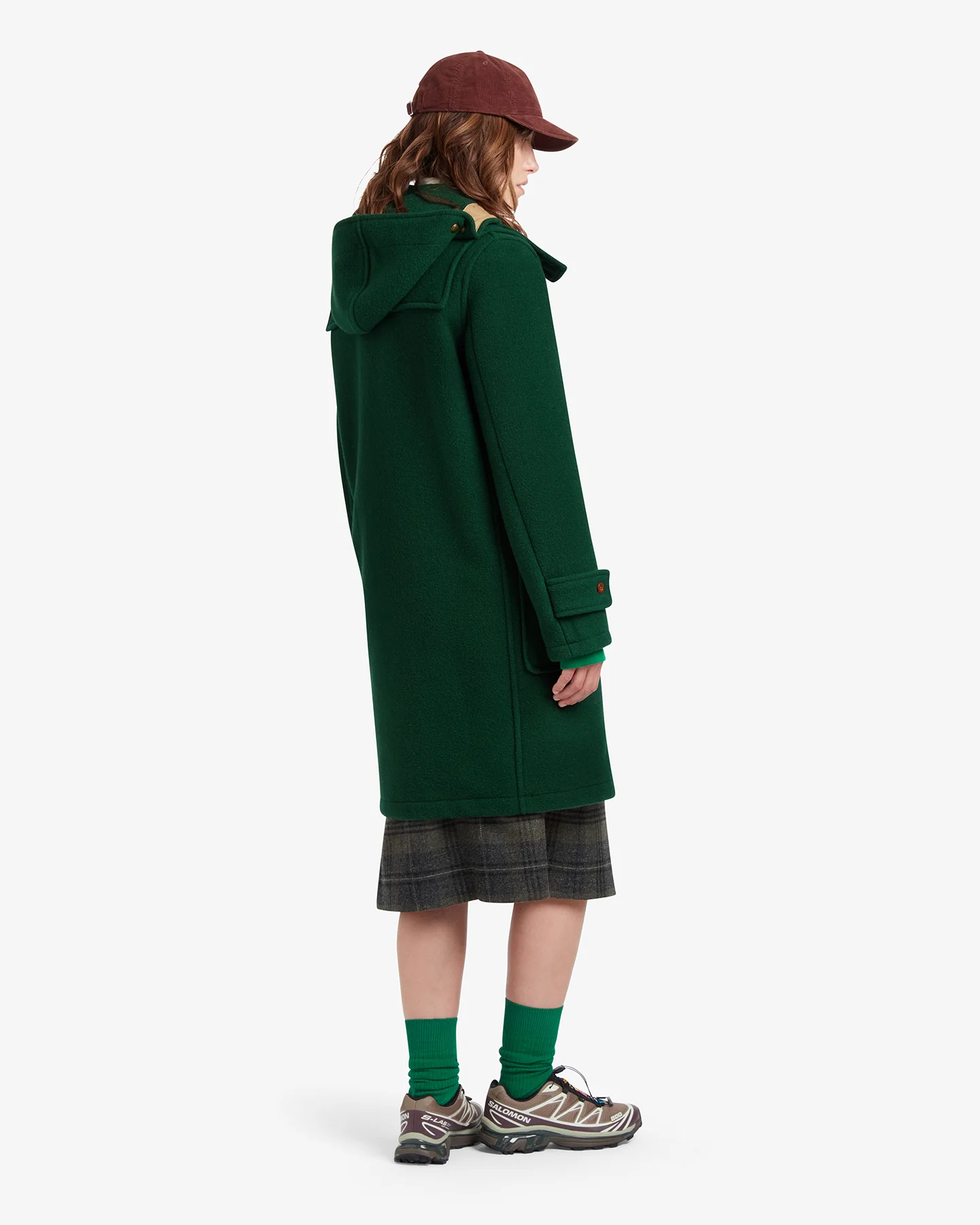 Women's Original Monty Duffle Coat Pine Green - Image 4
