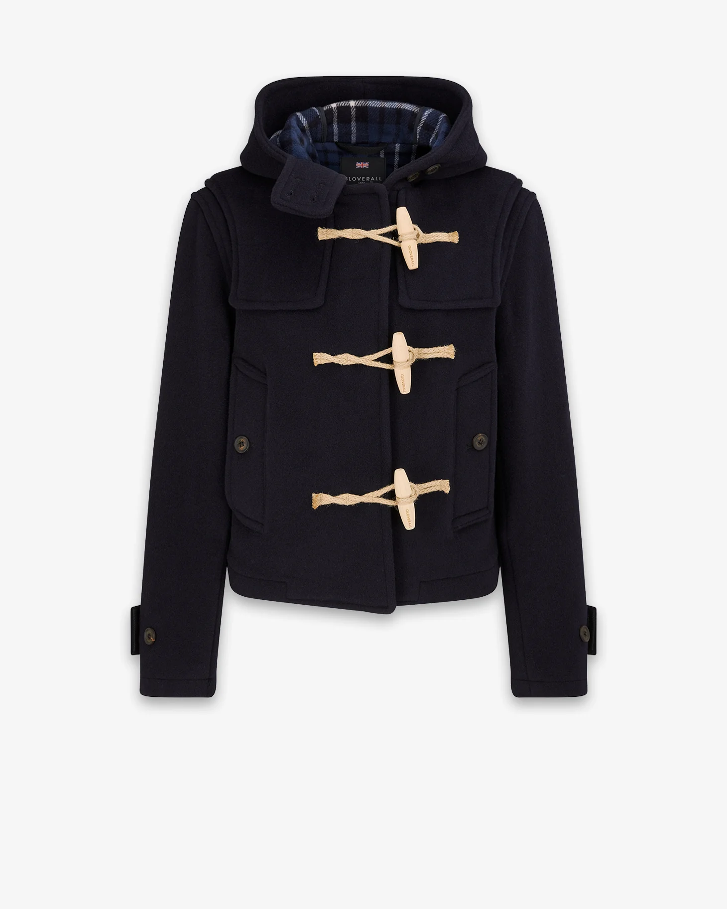 Women's Shelley Cropped Duffle Jacket Navy - Image 5