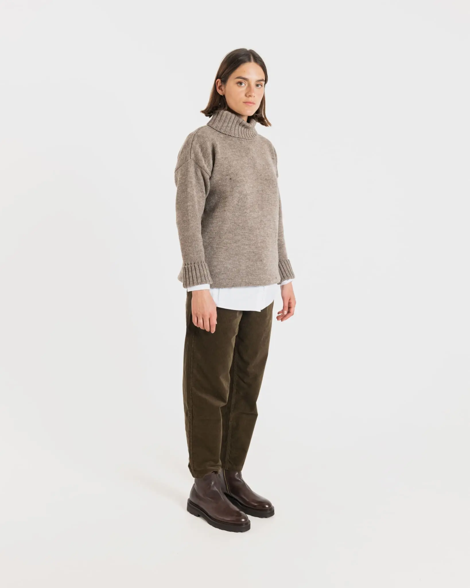 Women's Submariner Jumper Mushroom - Image 3