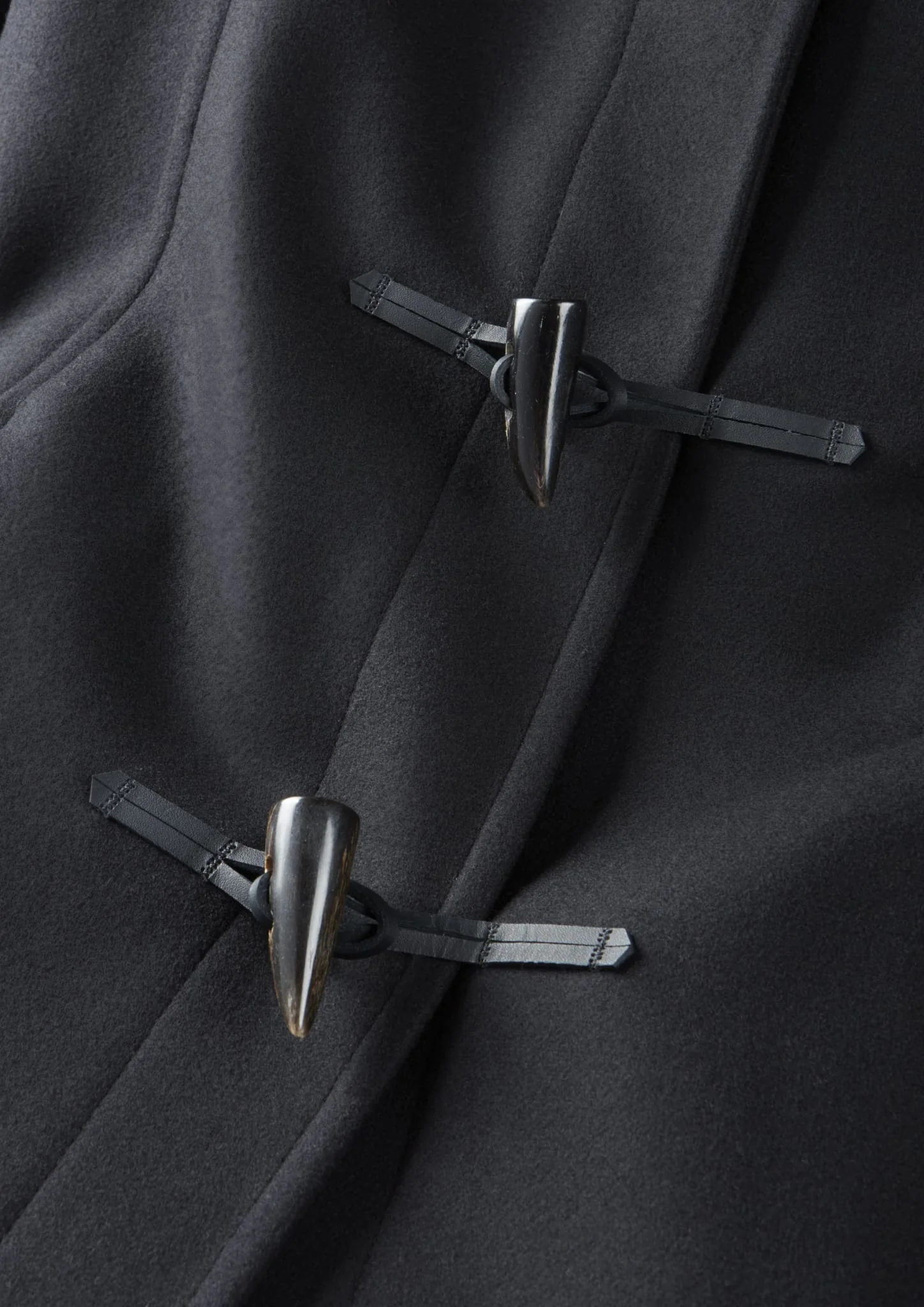 Women's Swing Duffle Coat Black - Image 3